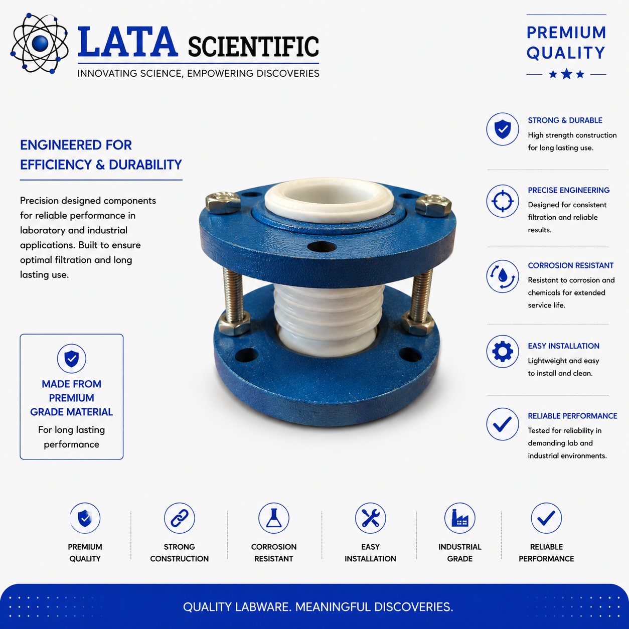 PTFE Line Bellow — Glass to Glass