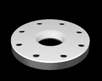 PTFE lined full face adapter flange showing the fluoropolymer facing across the whole flange face