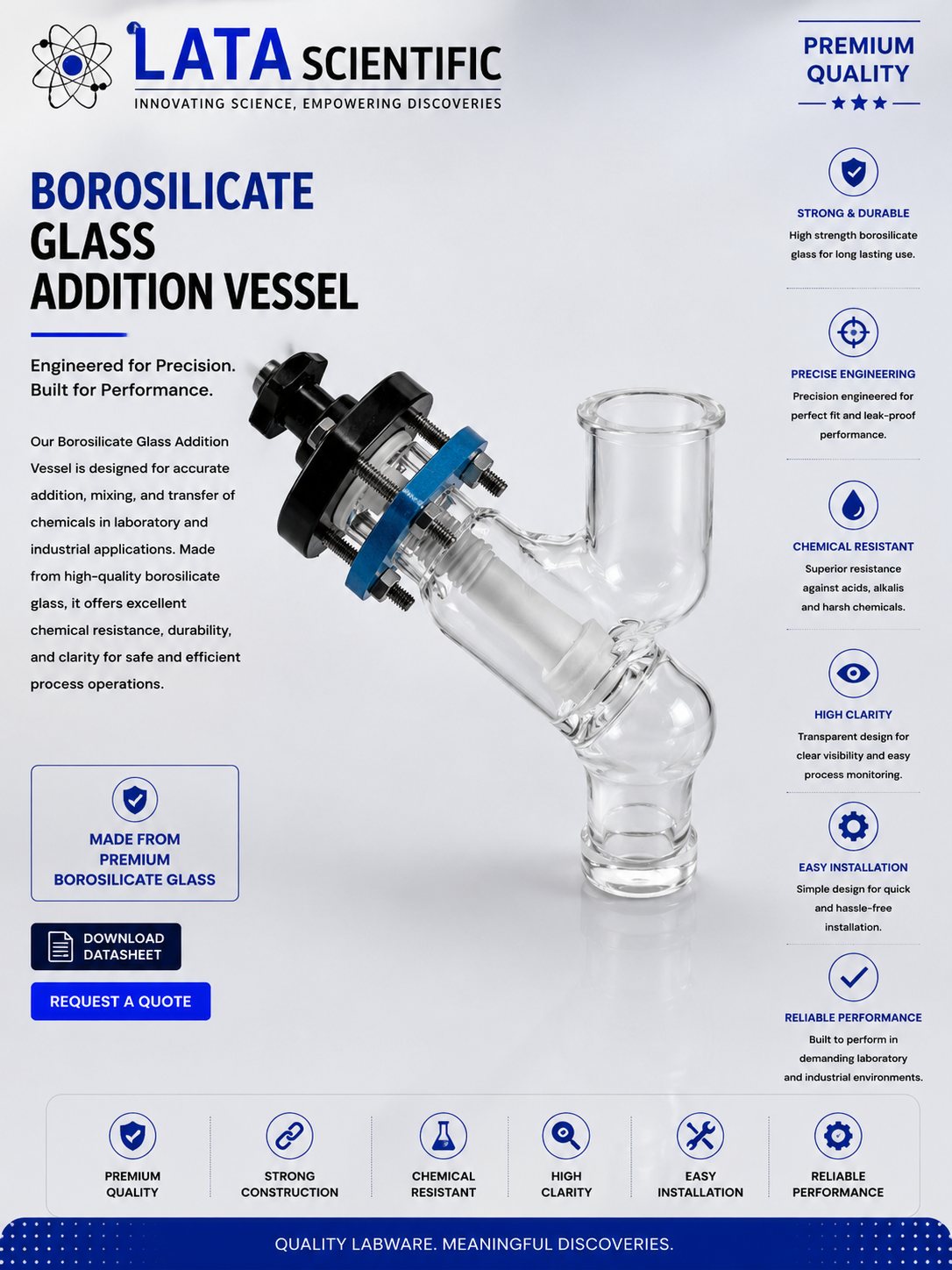 Glass Valves — Straight Through Valve